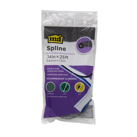M-D Building Products 0.14 in. D X 25 ft. L Screen Spline (Pack of 10)