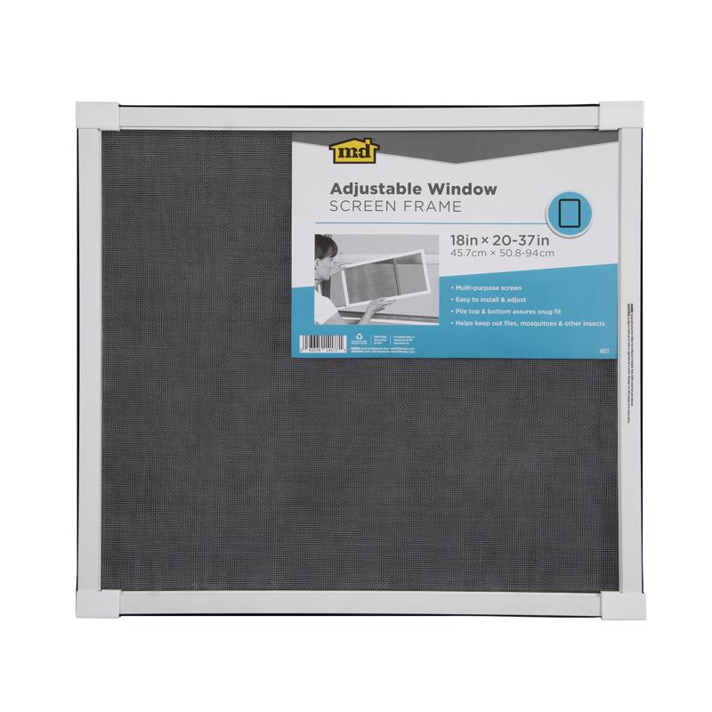 M-D Building Products White Aluminum Adjustable Screen 18 in. W X 37 in. L 1 pk (Pack of 8)