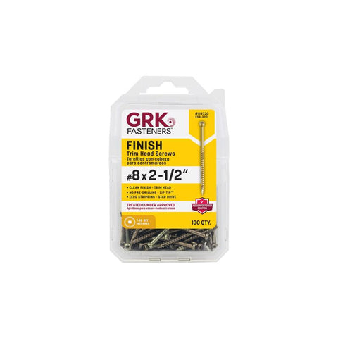GRK Fasteners No. 8 X 2 in. L Star Climatek Coarse Trim Screws 100 pk