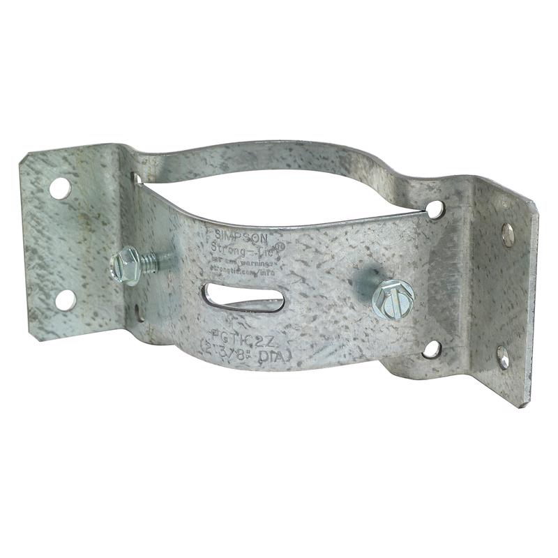 Simpson Strong-Tie 2.5 in. H X 4.75 in. W 12 Ga. Galvanized Steel Pipe Grip Tie