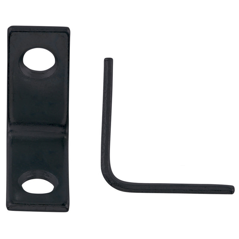 Hampton 1 in. H X 0.75 in. W X 1 in. D Black Steel Inside L Corner Brace (Pack of 25)