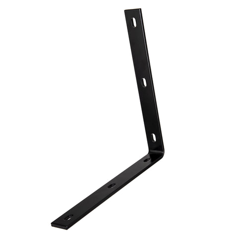 Hampton 12-1/4 in. H X 1-1/2 in. W X 1/4 in. D Black Steel Inside L Corner Brace (Pack of 4)