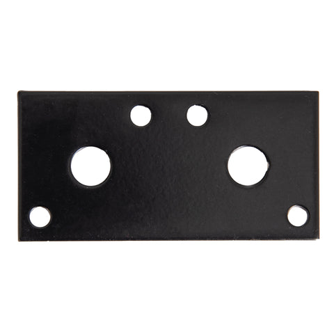 Hampton 3 in. H X 1-1/4 in. W X 1/8 in. L Black Steel Mending Plate (Pack of 20)