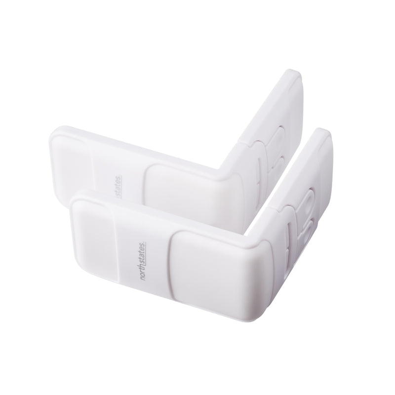 North States Toddleroo White ABS/TPR Drawer Latches 2 pk