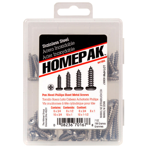 HILLMAN No. 6 Ga. Phillips Pan Head Sheet Metal Screw Kit