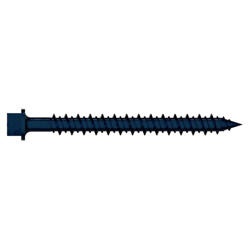 Grip-Rite 1/4 in. wire X 2-1/4 in. L Slotted Hex Washer Head Coarse Concrete Screws