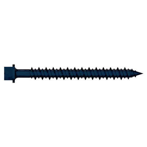 Grip-Rite 1/4 in. wire X 2-1/4 in. L Slotted Hex Washer Head Coarse Concrete Screws