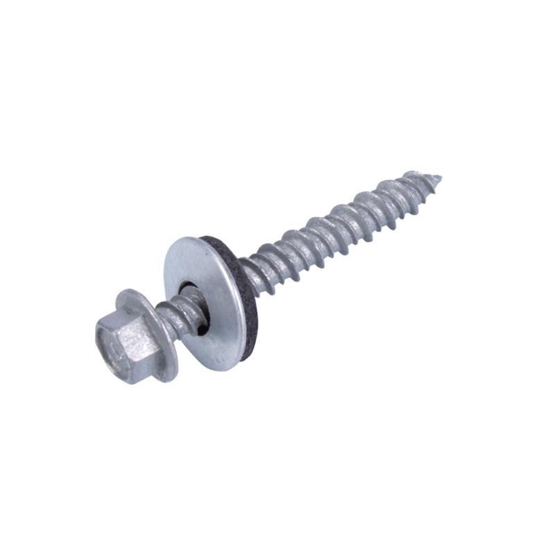 Grip-Rite No. 10-16 Sizes X 1-1/2 in. L Hex Hex Head Screws w/Washers 1 lb 95 pk (Pack of 12)