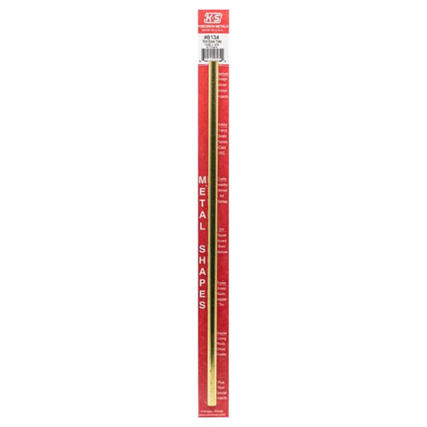 K&S 11/32 in. D X 12 in. L Round Brass Tube 1 pk