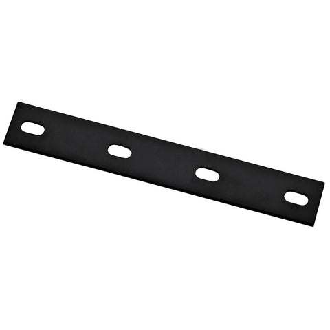 Hampton 1/8 in. H X 1-1/2 in. W X 10 in. L Black Steel Mending Plate (Pack of 10)