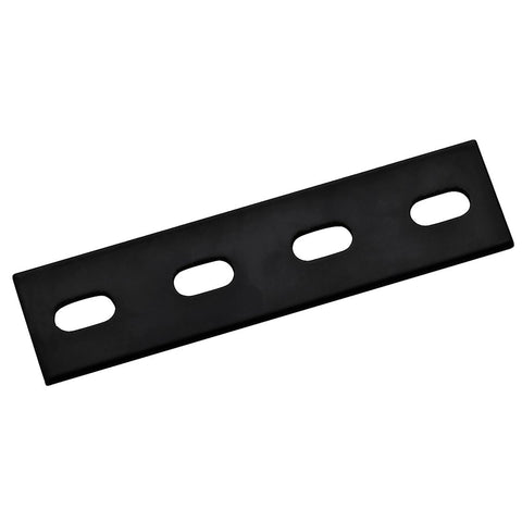 Hampton 1/8 in. H X 1-1/2 in. W X 6 in. L Black Steel Mending Plate (Pack of 10)