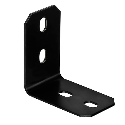 Hampton 4-7/8 in. H X 3 in. W X 1/8 in. D Black Steel Inside L Corner Brace (Pack of 5)