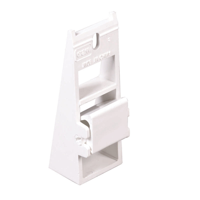 Amerimax 11 in. H X 8 in. W X 7 in. L White Vinyl Fascia Fixer (Pack of 50)