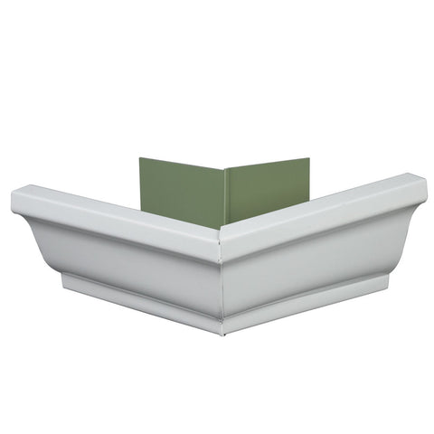 Amerimax 5 in. H X 6 in. W X 10 in. L White Aluminum K Outside Corner (Pack of 10)