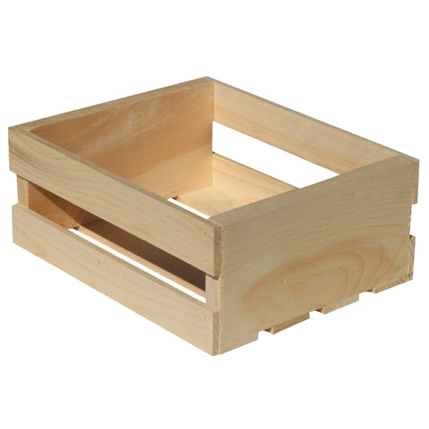 Demis Products Contenedor de almacenamiento de 4.75 pulg. de alto x 9.625 pulg. de ancho x 11.75 pulg. de profundidad, natural (paquete de 4)