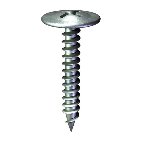 Tornillos para metal de cabeza plana Phillips Grip-Rite Pro-Twist, No. 8, 2 pulg. de largo, 1 libra