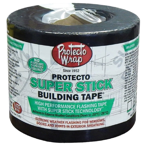 Protecto Wrap Super Stick 4 in. W X 75 ft. L Synthetic Flashing Tape White
