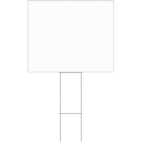 HILLMAN English White Blank Sign 20 in. H X 24 in. W (Pack of 6)