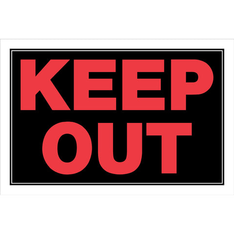 HILLMAN English Black Do Not Enter Sign 8 in. H X 12 in. W (Pack of 6)
