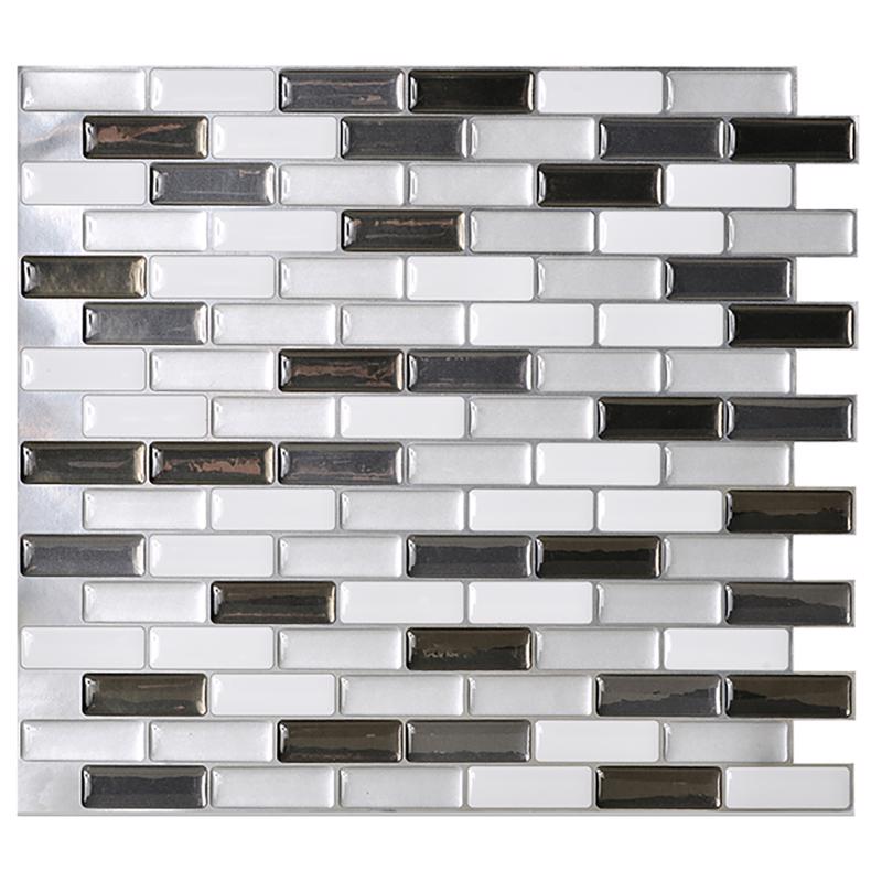 Smart Tiles 9.1 in. W X 10.2 in. L Mosaic Vinyl Adhesive Wall Tile 4 pc (Pack of 6)