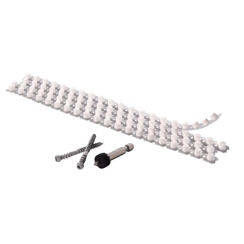 Kleer Cortex No. 7 acre X 2 in. L Hex Drive Hex Head Self Tapping Trim Screws with Plugs