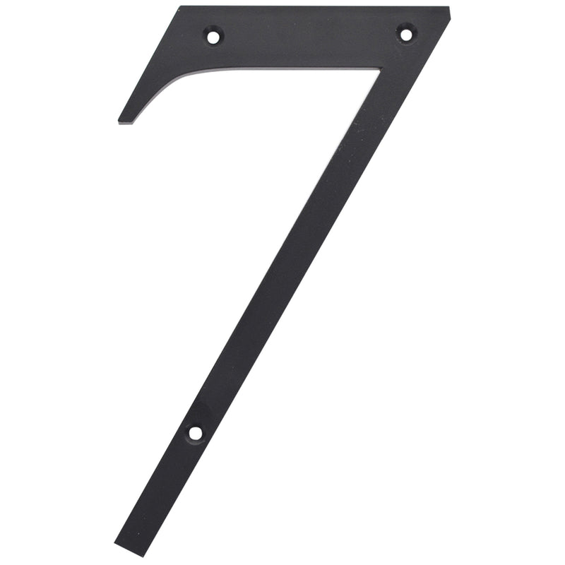 HILLMAN 6 in. Reflective Black Plastic Nail-On Number 7 1 pc (Pack of 3)