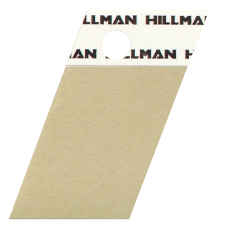 HILLMAN 1.5 in. Reflective Gold Aluminum Self-Adhesive Full Spacer Blank 1 pc (Pack of 6)