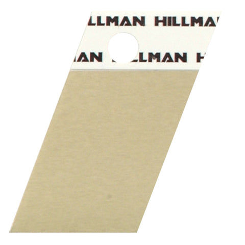 HILLMAN 1.5 in. Reflective Gold Aluminum Self-Adhesive Full Spacer Blank 1 pc (Pack of 6)