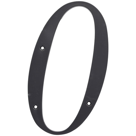 HILLMAN 6 in. Reflective Black Plastic Nail-On Number 0 1 pc (Pack of 3)