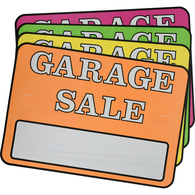 HILLMAN English Assorted Garage Sale Sign Kit 8 in. H X 12 in. W (Pack of 6)