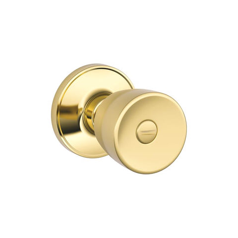 Schlage Byron Bright Brass Bed and Bath Knob