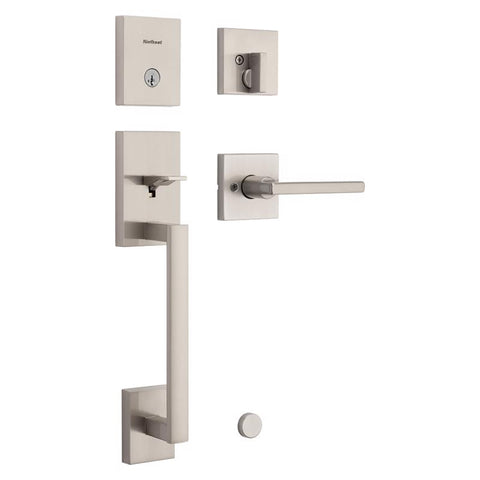 Kwikset San Clemente Signature Series Modern Satin Nickel Handleset