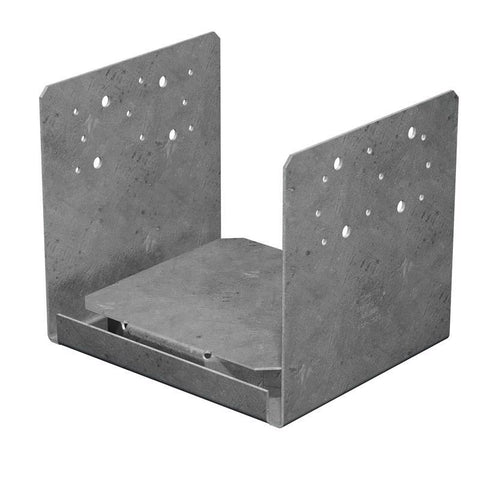 Simpson Strong-Tie 8 in. H X 8 in. W 14 Ga. Galvanized Steel Adjustable Post Base (Pack of 4)
