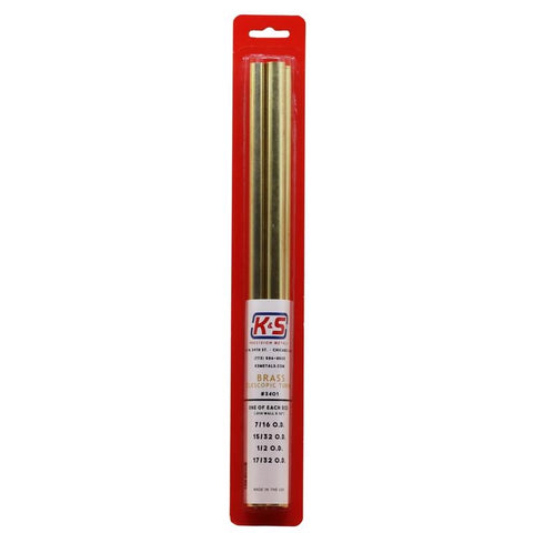 K&S 12 in. L Round Brass Tube 4 pk