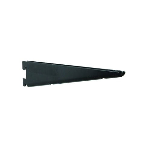 Knape & Vogt 182 Black Steel Double Slot Bracket 16 Ga. 10.5 in. L 450 lb (Pack of 10)