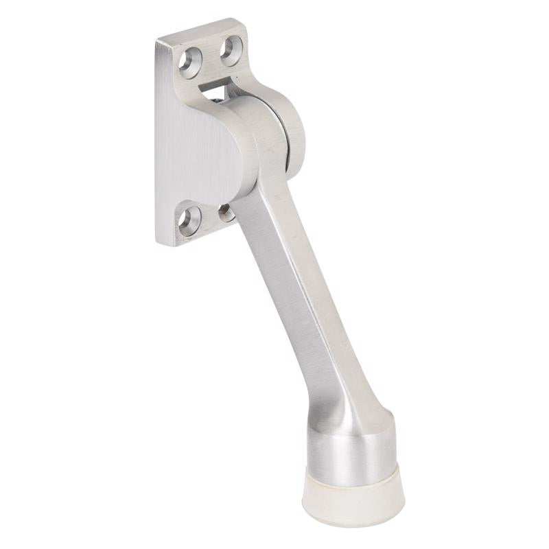 Brinks Commercial Brass Satin Chrome Kick-Down Door Holder Mounts to door 1 in.