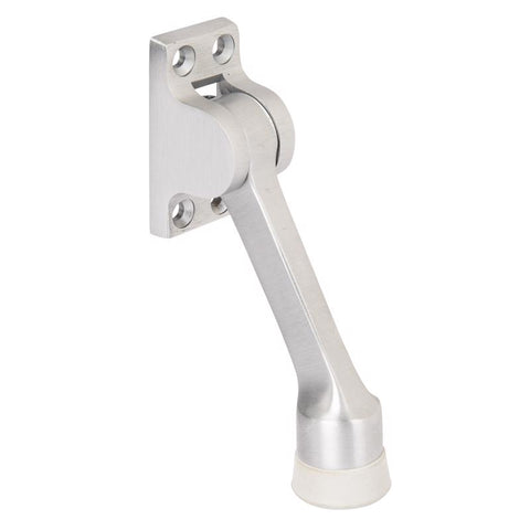 Brinks Commercial Brass Satin Chrome Kick-Down Door Holder Mounts to door 1 in.