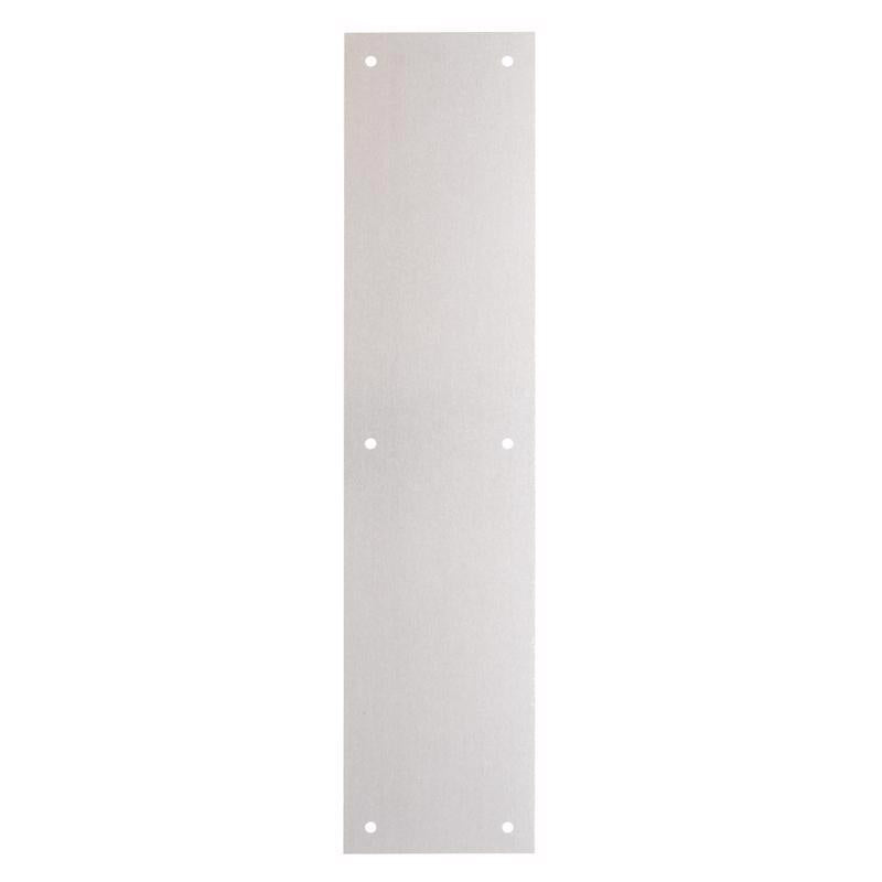 Brinks Commercial 15 in. L Satin Aluminum Push Plate