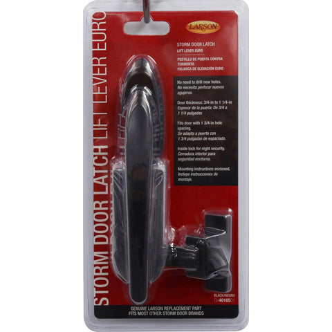 Larson Euro Zinc-Plated Black Zinc Lift Lever Latch 1 pk