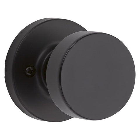 Kwikset 2.58 in. L Matte Black Metal Door Handle