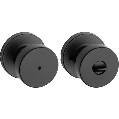 Kwikset Pismo Signature Series Contemporary Matte Black Privacy Knob
