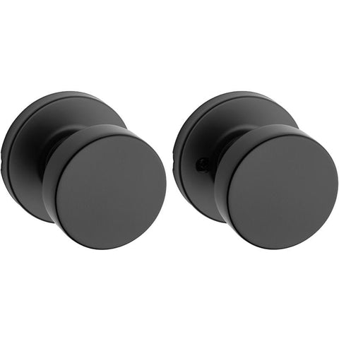 Kwikset Pismo Signature Series Contemporary Matte Black Knob