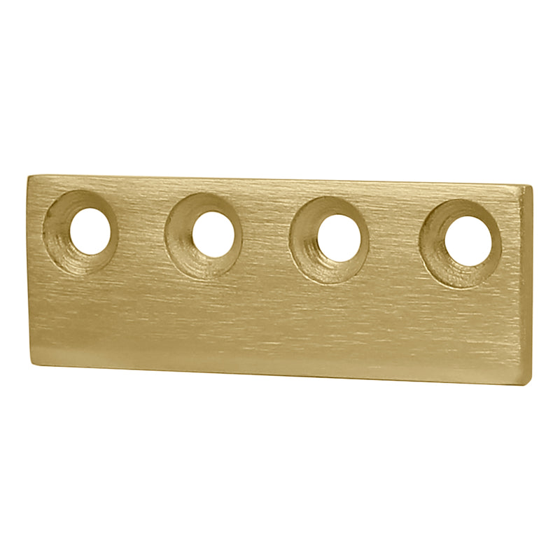 National Hardware 5/8 in. D X 3-1/8 in. L Brushed Gold Steel Sliding Door Hardware Connecting Adapte
