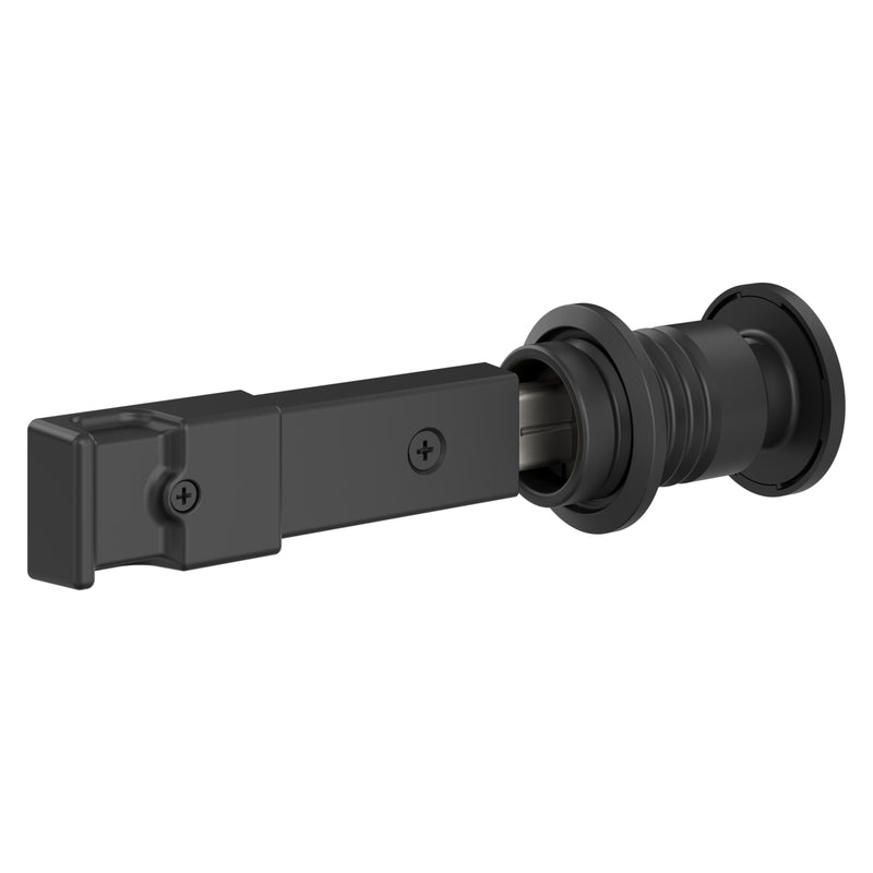 National Hardware Matte Zinc Indoor Sliding Door Lock