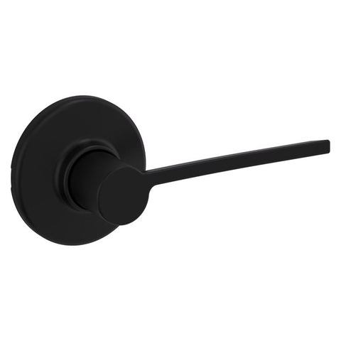 Kwikset Ladera Contemporary Matte Black Passage Lever
