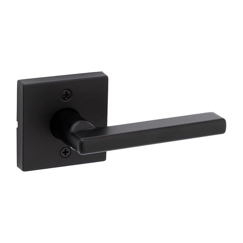 Kwikset Halifax Signature Series Contemporary Matte Black Reversible Dummy Lever