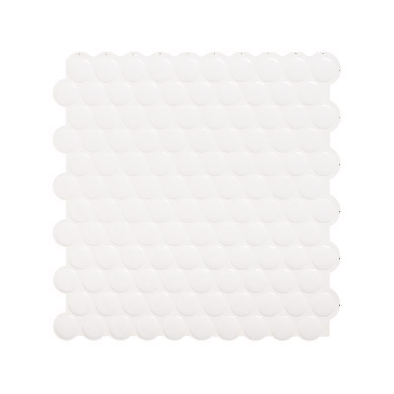 Smart Tiles 8.95 in. W X 8.98 in. L White Glazed Vinyl Adhesive Wall Tile 4 pc (Pack of 6)