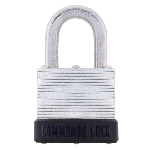 Commando Lock 1-5/8 in. H X 1-3/4 in. W X 1-1/4 in. L Laminated Steel Dual Ball Bearing Locking Padl