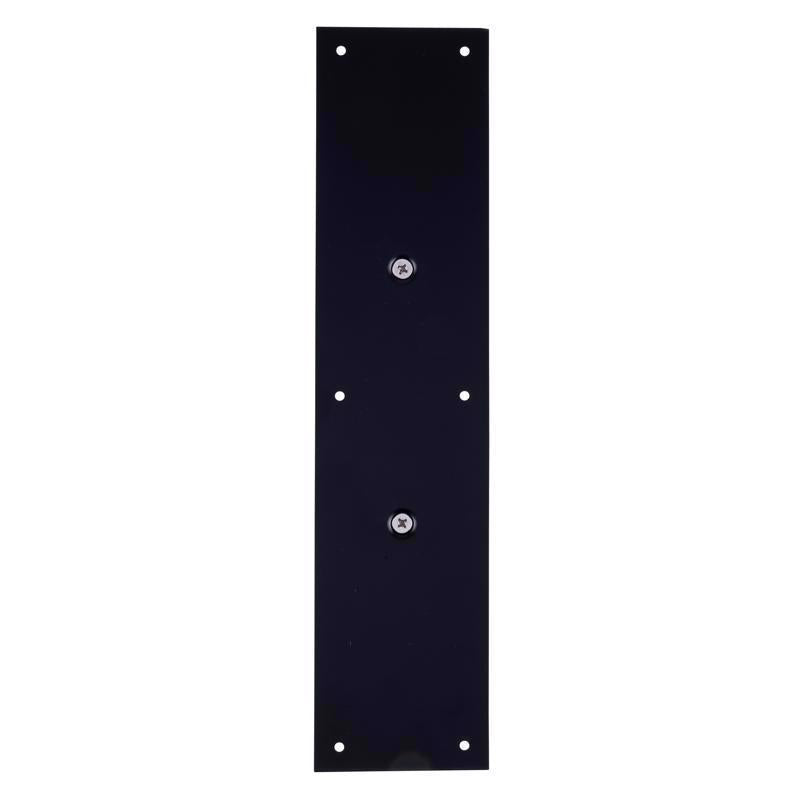 Brinks Commercial 15 in. L Matte Black Aluminum Pull Plate