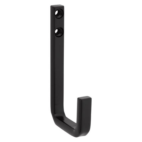 National Hardware Reed Large Matte Black Steel 4 in. L Hook 125 lb 1 pk